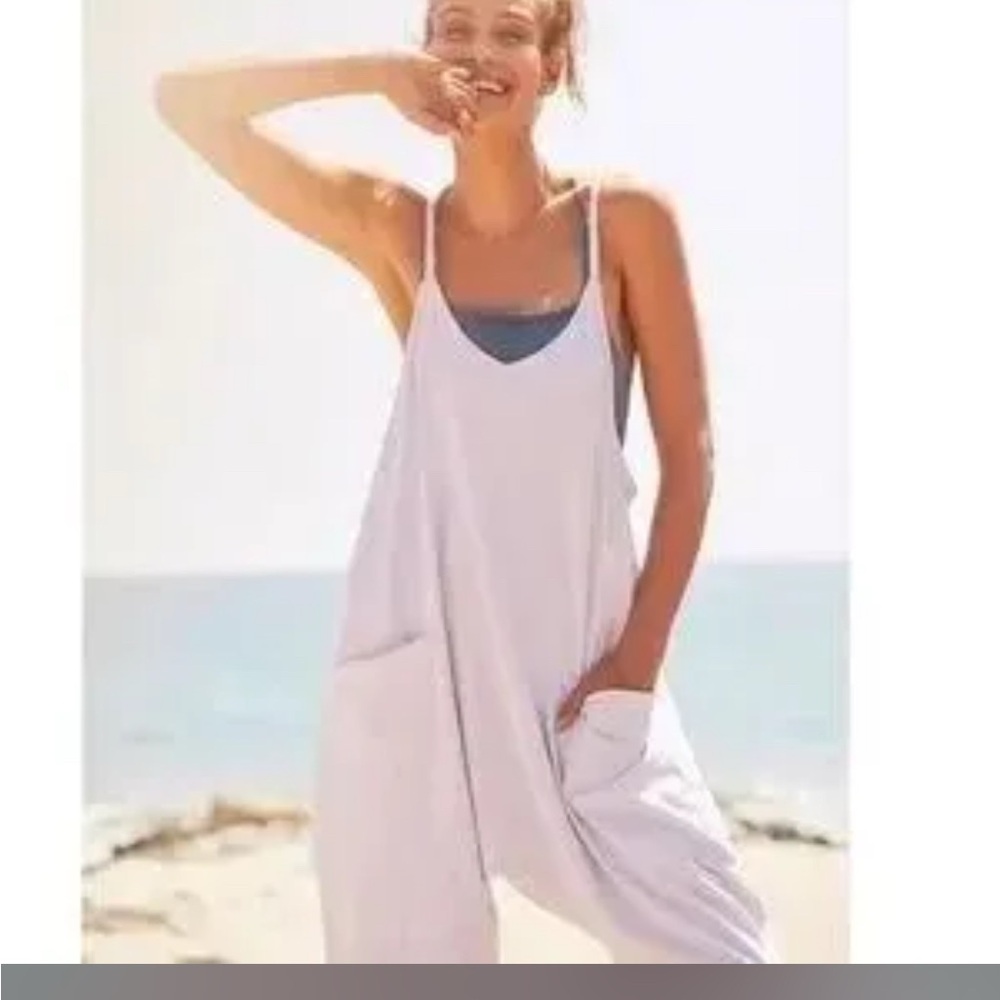 NWT Free People Movement Hotshot Onesie Jumpsuit Lilac Oversized